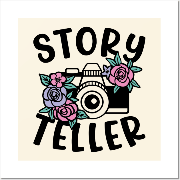 Story Teller Camera Photography Cute Wall Art by GlimmerDesigns